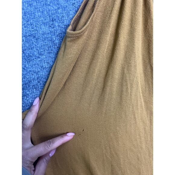 NWT $70‎ Free People Beach Piper Sleeveless Cutout Midi Dress Gold Size S - Picture 3 of 10